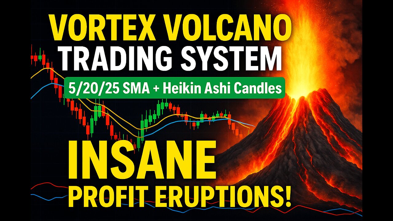 VORTEX VOLCANO TRADING SYSTEM: 5/20/25 SMA + Heikin Ashi Candles Triggers INSANE Profit Eruptions!