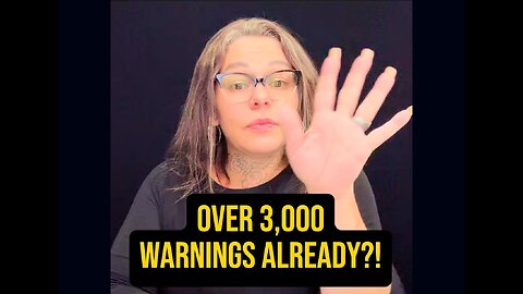Over 3,000 Warnings ALREADY?! 😱 #asl #signlanguage #deaf