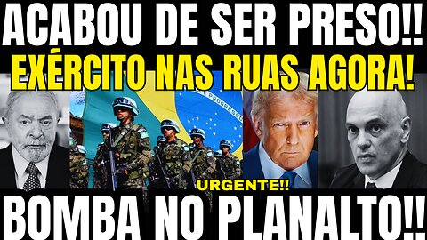 URGENTE!! ACABOU DE SER PRESO AGORA!! EXÉRCITO EM MASSA NAS RUAS!! AVISO FINAL DE TRUMP