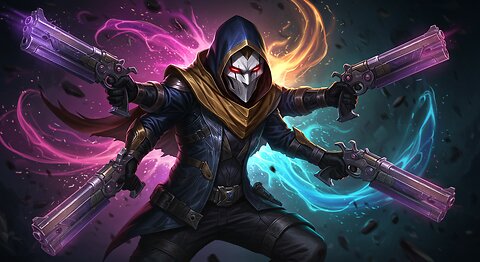 Epic Cinematic Battle: Amazing Jhin's Precise Shots in a Dark Arena | League of Legends Shorts
