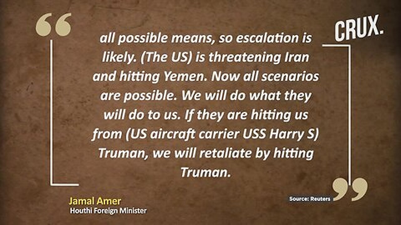 Iranian Jets Force US Spy Drone To 'Retreat', Houthis Refuse To Stop Attacks Amid Trump Warning
