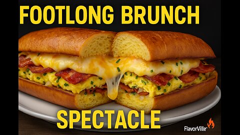 Footlong French Toast Omelette Roll – A FlavorVille™ Breakfast Spectacle