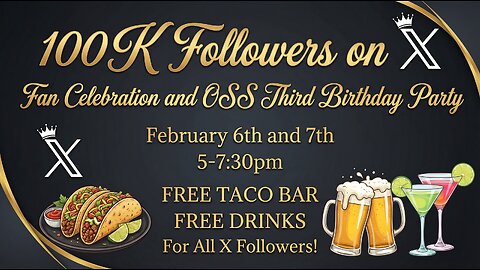 100K FOLLOWERS on X.COM & 3rd Birthday Bash!