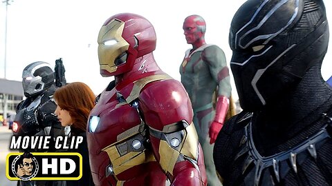 Team Iron Man vs Team Cap - Airport Battle Scene - Captain America_ Civil War - Movie CLIP HD