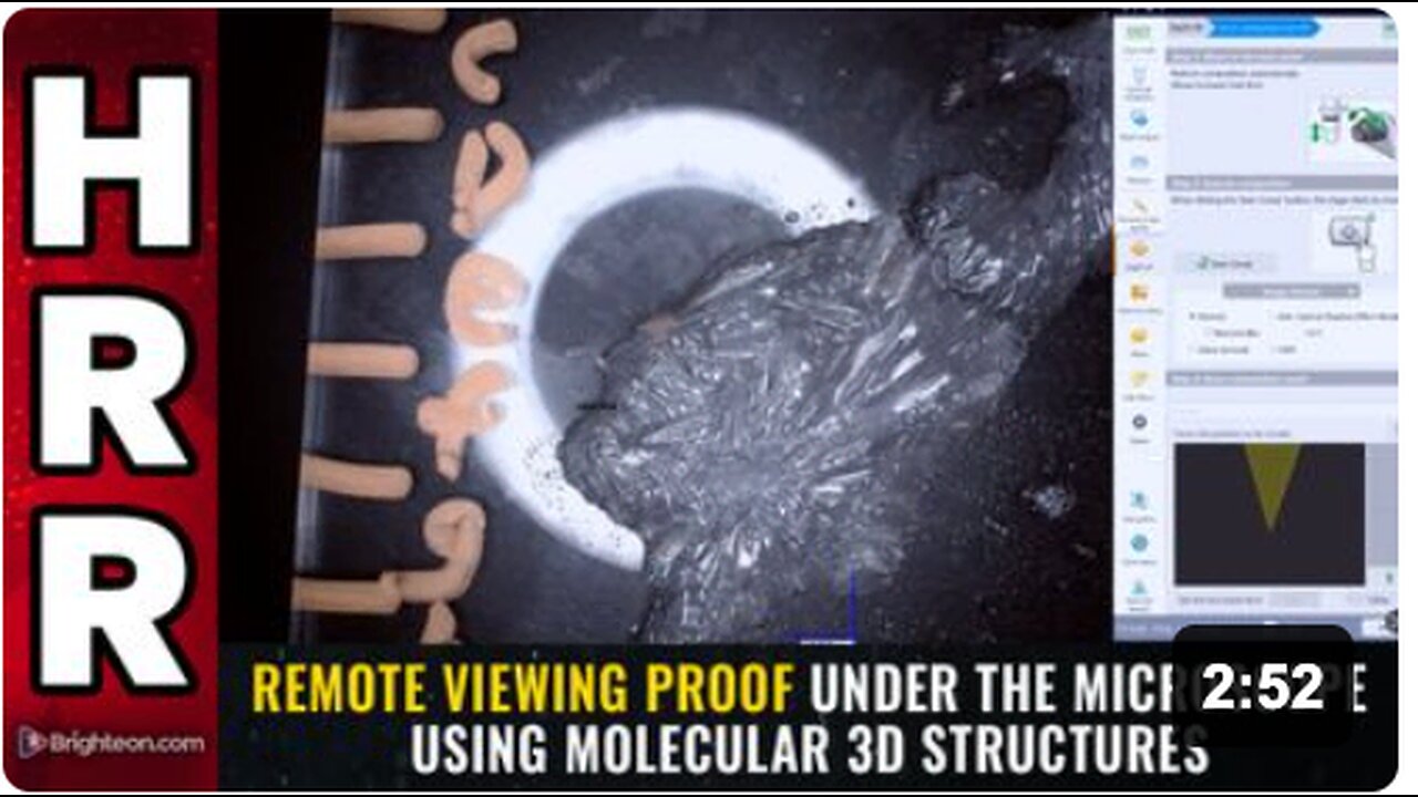 Remote Viewing PROOF under the microscope using molecular 3D structures