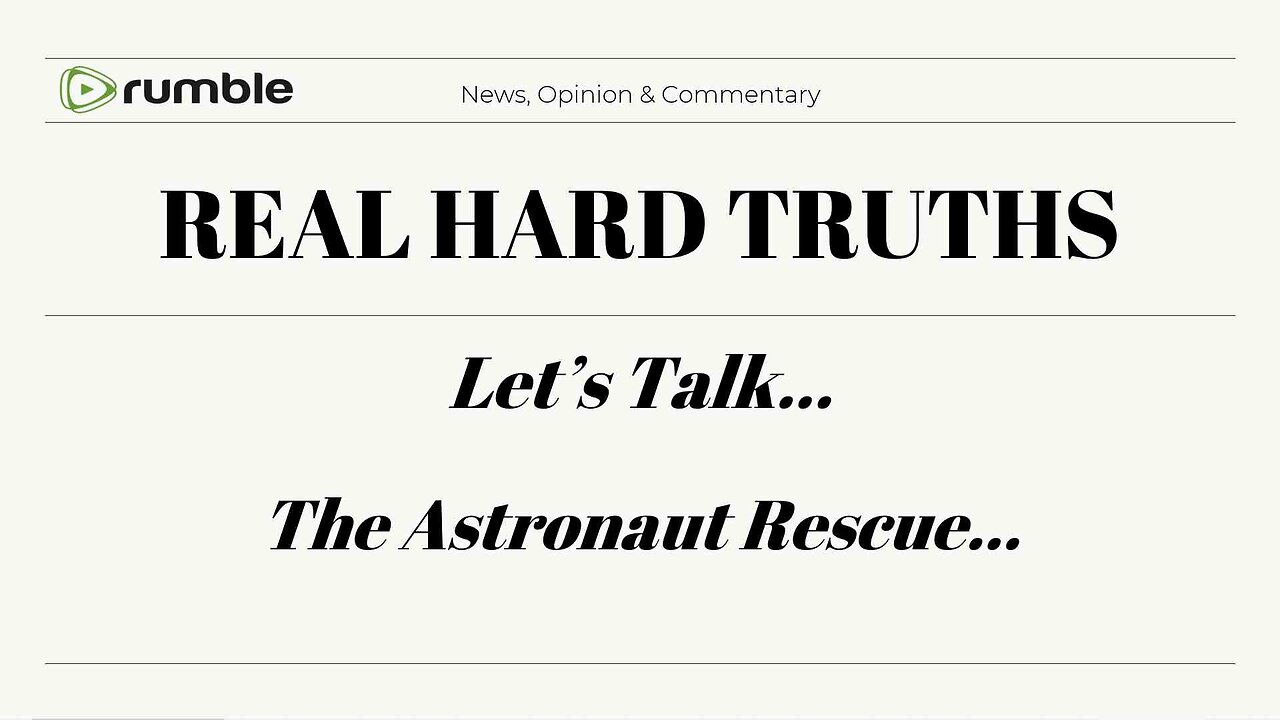 Let's Talk - The Astronaut Rescue - 3/19/25