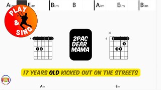 2PAC Dear Mama FCN GUITAR CHORDS & LYRICS