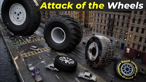 Attack of Wheels in City ｜ Wheels Size Comparison in city