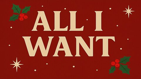 Senoj - All I Want (Christmas - Official Music Video)