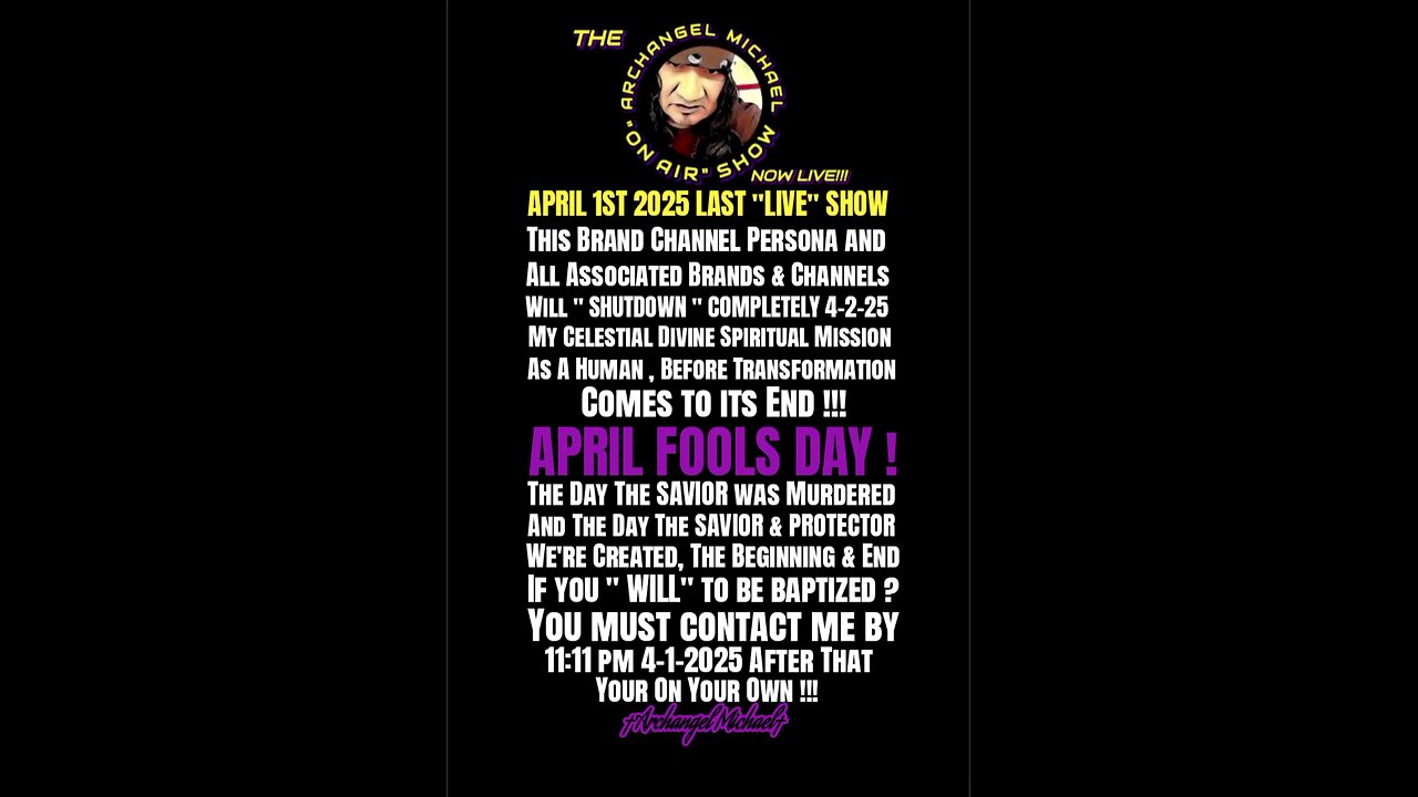 Last Live Show April 1st 2O25 7pm CST ONLY ON TIK TOK ...