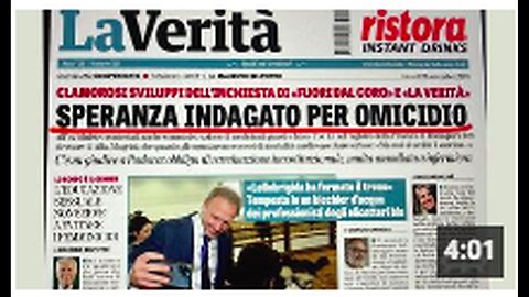 "Italian Health Minister Ordered to Hide Vaccination Death Reports"