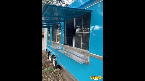 2021 8.5 x 26' Kitchen Food Concession Trailer with Pro-Fire System for Sale in Texas!
