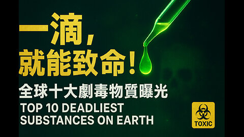 全球十大劇毒物質曝光！一滴就能奪命的毒物你知道幾種？Top 10 Deadliest Substances on Earth! How Many Can Kill with Just One Drop