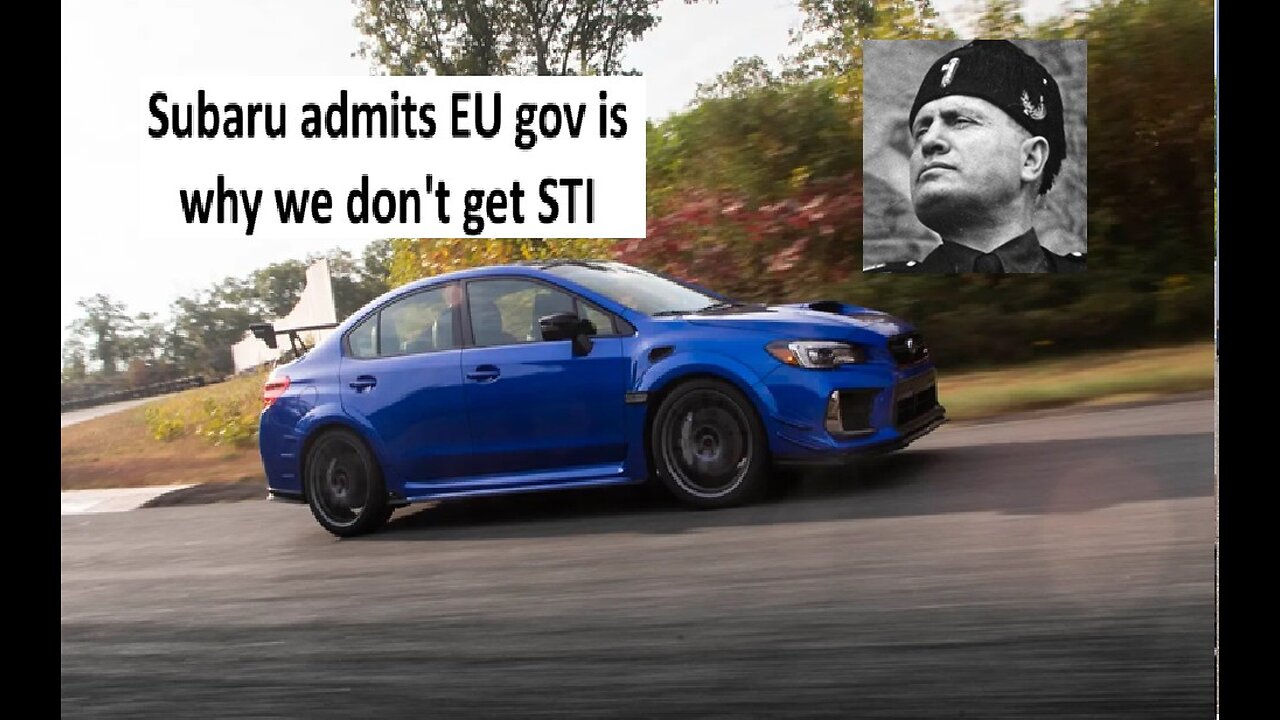 Subaru blames EU gov for WRX STI absence, emissions laws