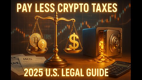 🚀 The Ultimate Guide: How to Legally Pay Less Crypto Taxes in the U.S. (2025 Edition)