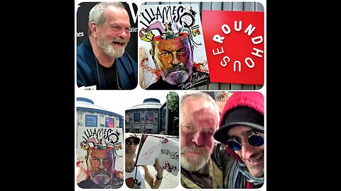 TERRY GILLIAM ⭐️ signed Art 🎨 book donated to The Roundhouse 🤍 Camden London UK charity (20/6/17)