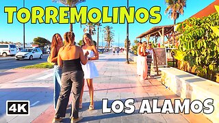 Los Alamos Torremolinos Town & Beach [4K Walk] Spain Costa del Sol