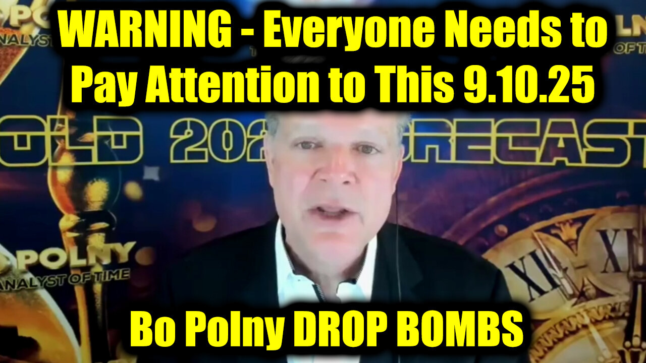 Bo. DROP BOMBS 9.10.25 - Everyone Needs to Pay Attention to This