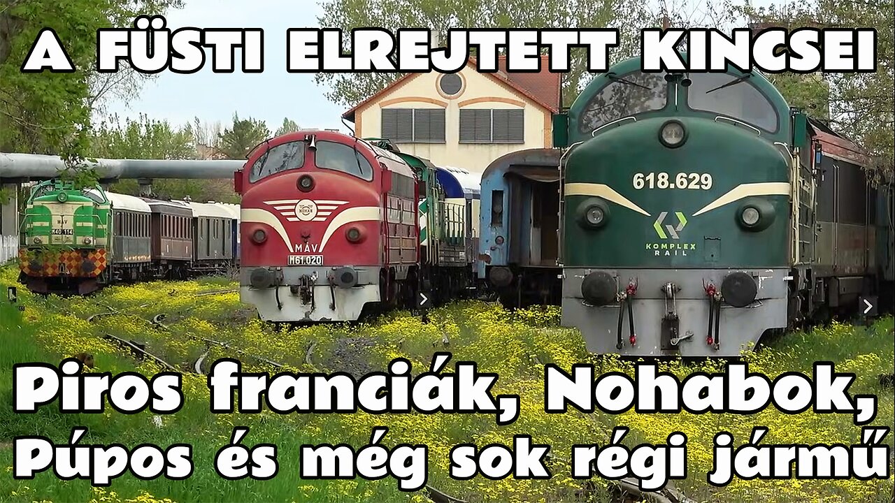 2025.04.14. A Vasúttörténeti park elrejtett kincsei. A piros Astride-ok a Füstiben kékítés előtt.