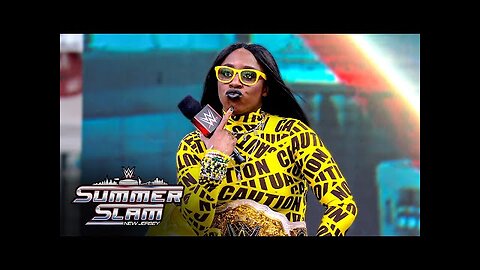 Naomi crashes the party on her scooter SummerSlam 2025 Kickoff, Aug. 1, 2025 - WWE