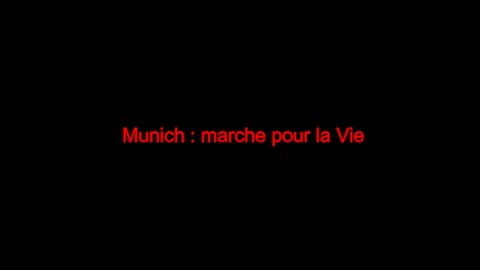 Munich : marche pour la Vie