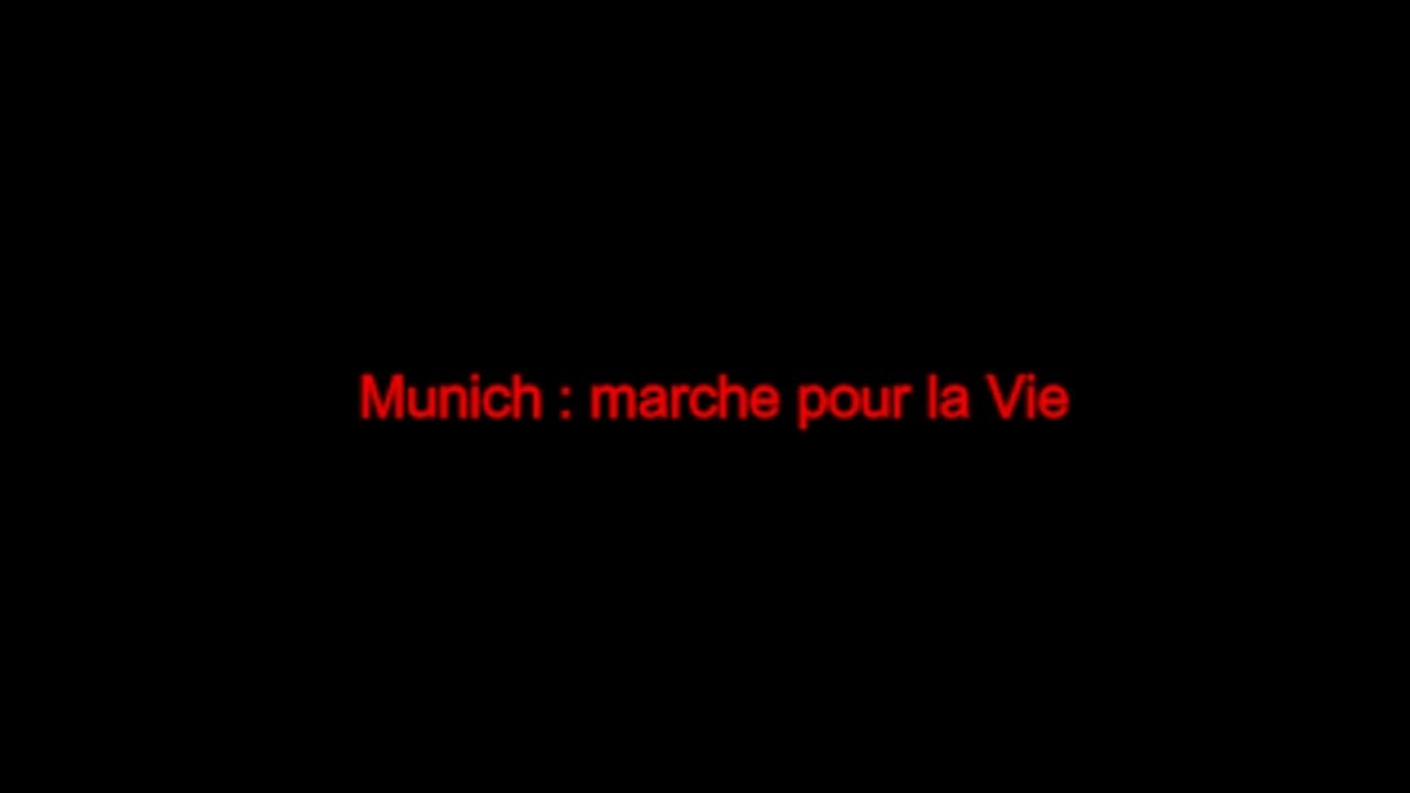 Munich : marche pour la Vie
