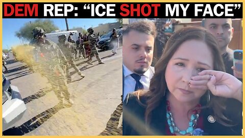 House Dem Claims ICE Pepper Sprayed Her in the Face, BUT the Video Tells a Different Story