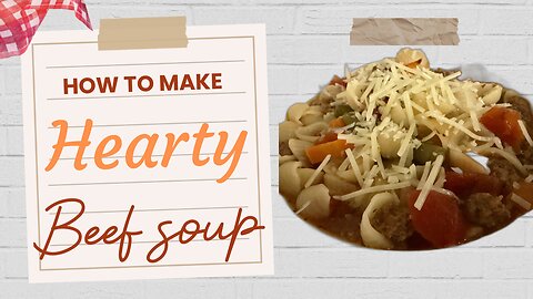 Hearty Beef Soup - Crockpot