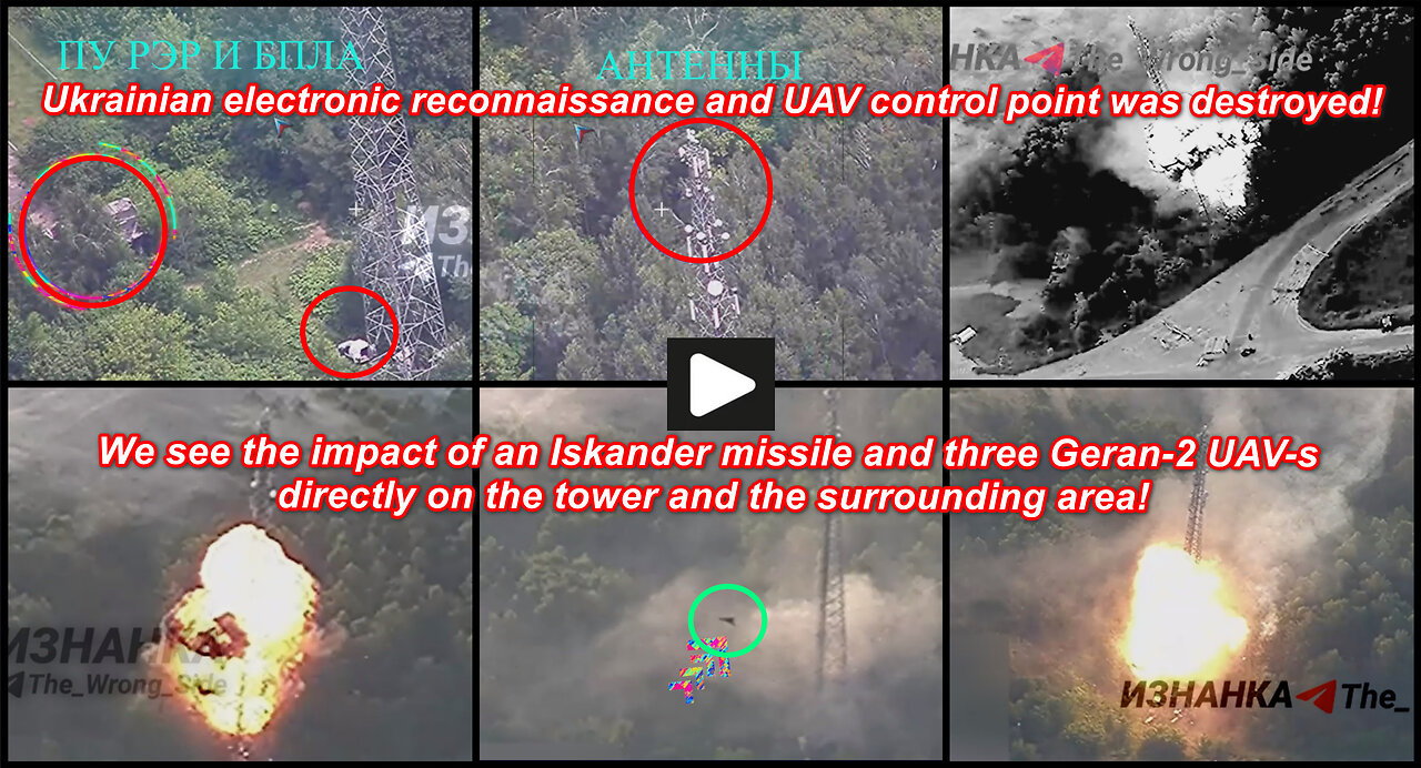 Novhorod-Siverskyi: Russian missiles/Geran-2 UAV-s burn UAV control point