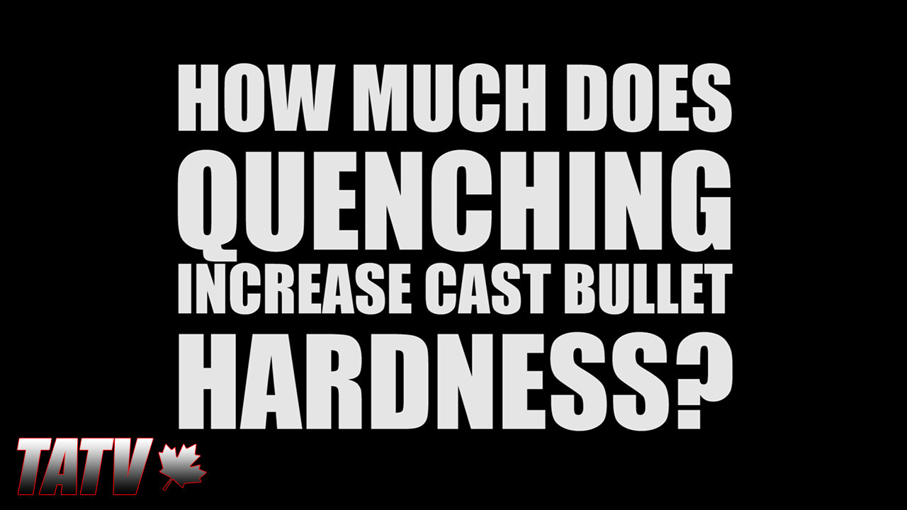 How much does Quenching increase Cast Bullet Hardness?