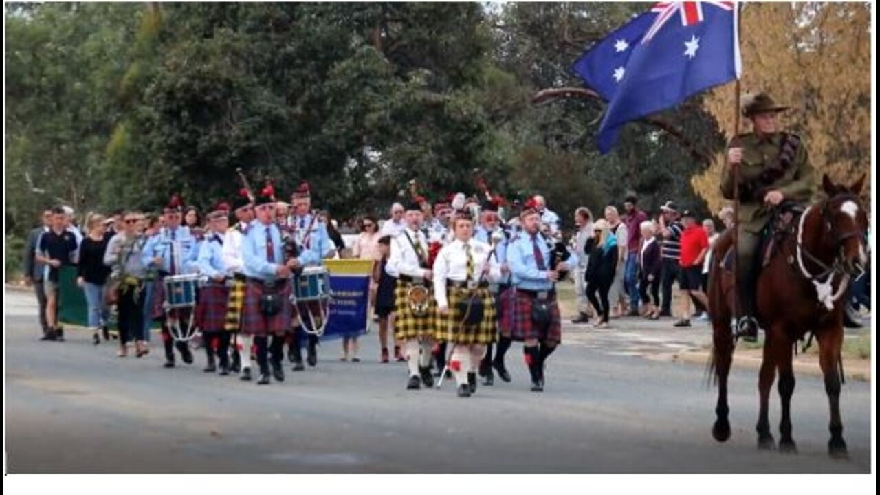 ANZAC Day Wakool 2025. Short video.