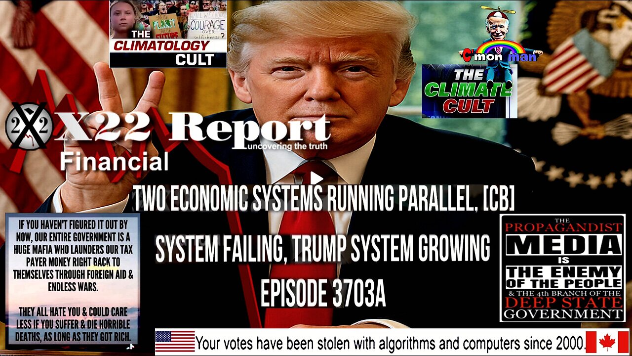 Ep 3703a - Two Economic Systems Running Parallel, [CB] System Failing, Trump System Growing