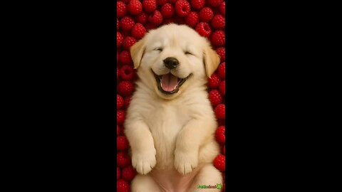 Puppy 🐶 Eats Raspberry and Becomes One!
