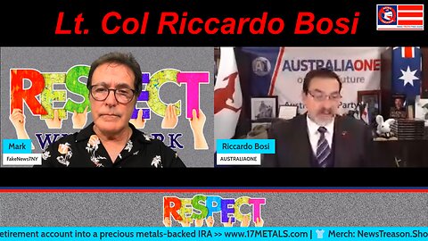 RESPECT: Australia's Child Trafficking & MSM Problems w/ Lt Col Riccardo Bosi