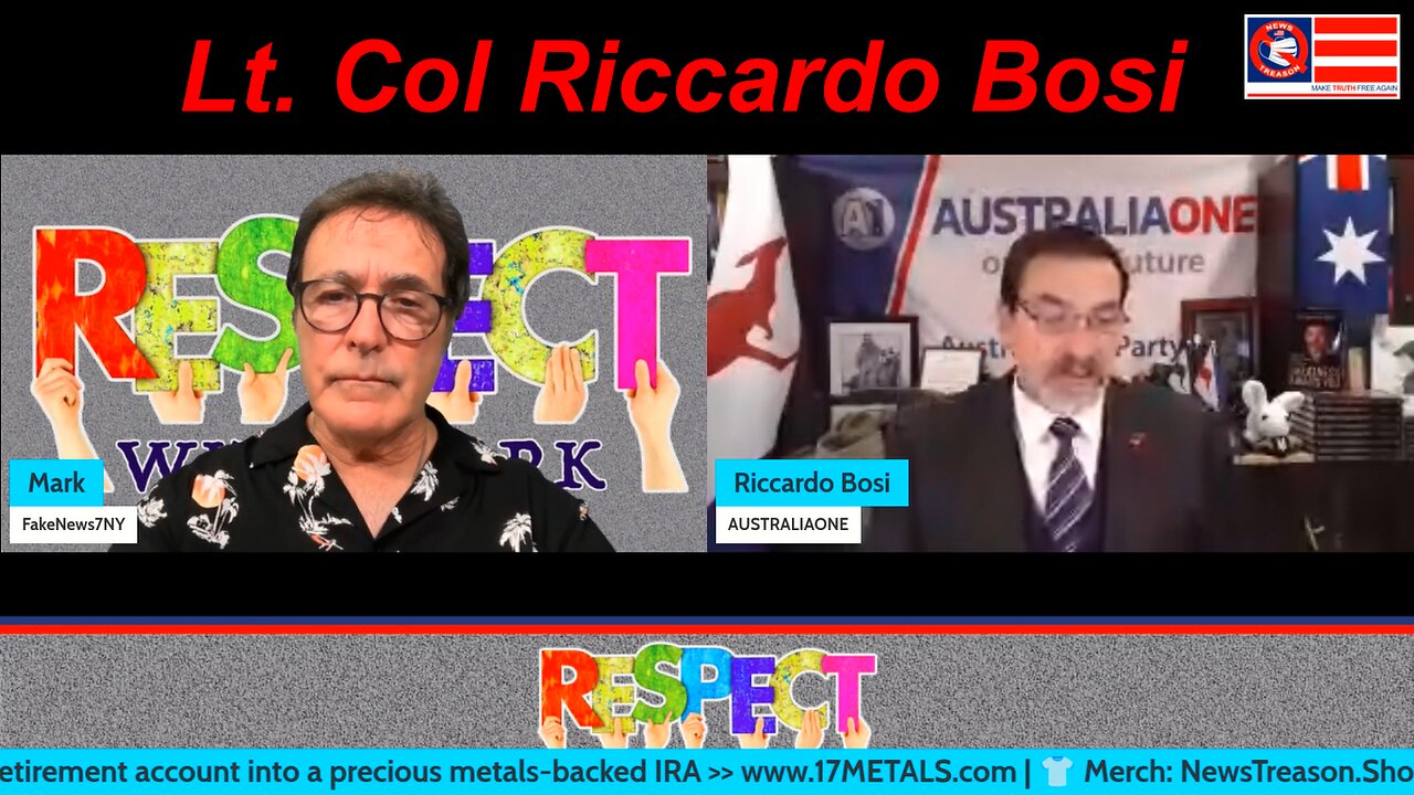 RESPECT: Australia's Child Trafficking & MSM Problems w/ Lt Col Riccardo Bosi