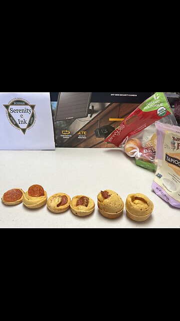 4 cheese pepperoni Brazilian bread muffins using K.osher flour available and sizes + solar surveillance camera