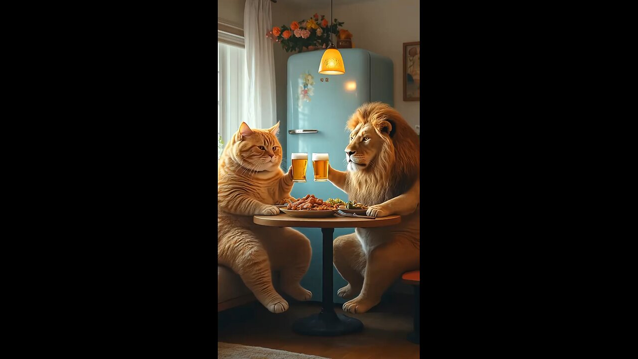 Cat and Lion