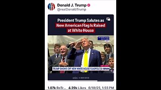 PRESIDENT TRUMP at Flag Pole Raising Ceremony 6 18 2025