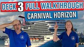 Explore Deck 3 on Carnival Horizon : Full Tour & Features | Tall Man’s Cruise Adventures