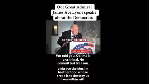 🚨WOW!… 4 Star Admiral James “Ace” Lyons didn’t hold anything back in this clip