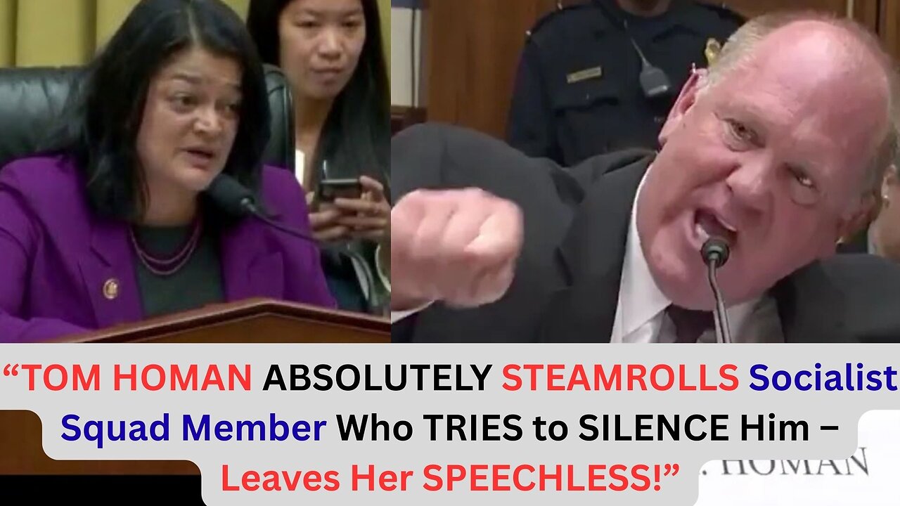 Tom Homan TOTALLY DESTROYS Hysterical Democrat Who TRIES to Silence Him REFUSES to Back Down