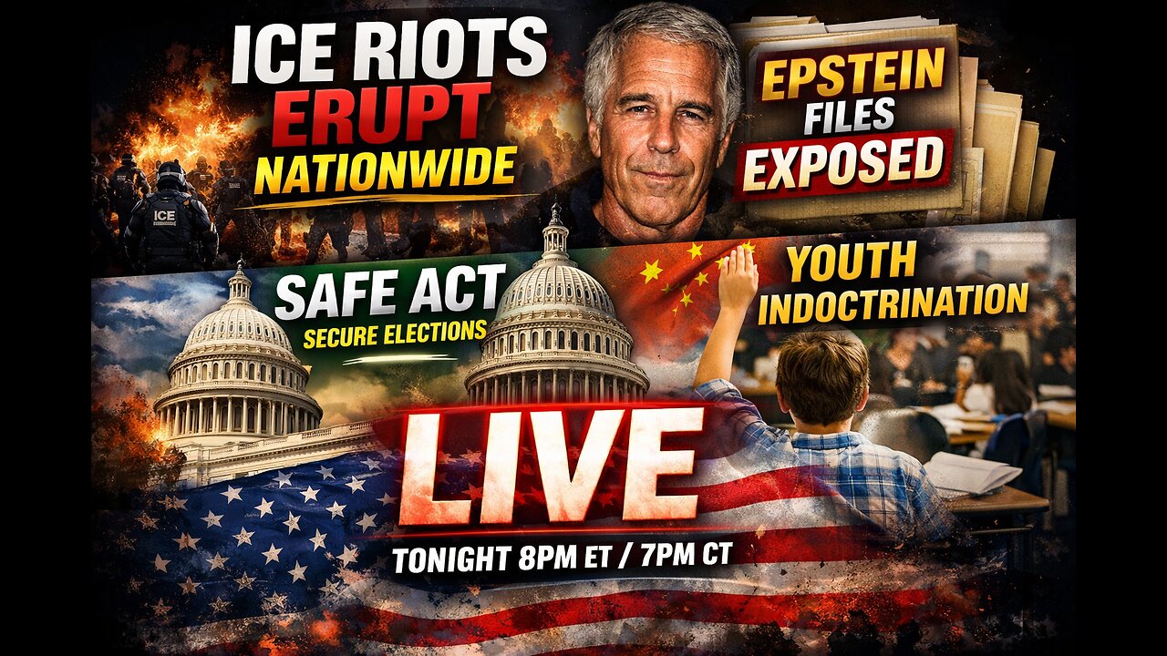 ICE Riots Erupt Epstein Files EXPOSED, SAFE Act for Secure Elections, Indoctrination & Satanic Cult