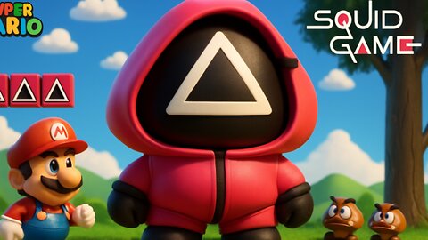 Super Mario Bros., but Everything Mario Touches Becomes Squid Game!