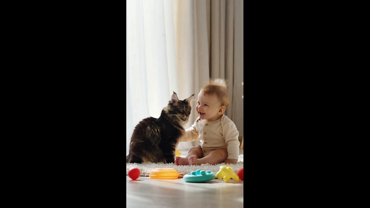 Pure Love! This Baby and Cat's Connection Will Melt Your Heart ❤️