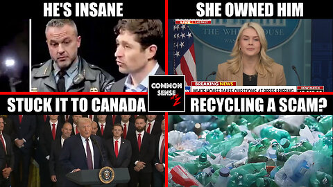 Mayor Frey vs ICE Chaos, Leavitt Owns Biased Reporter, Trump Trolls Canada, CA Recycling Scam!