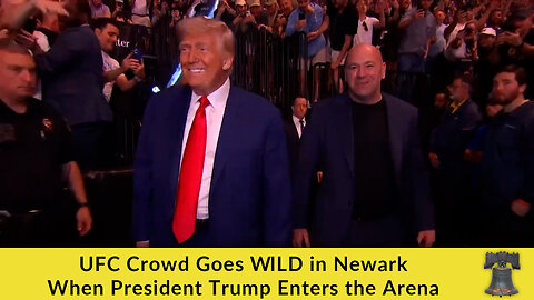 UFC Crowd Goes WILD in Newark When President Trump Enters the Arena