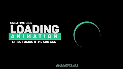 Creative CSS Loading Animations 🔄 | Easy CSS Spinner Effects Tutorial