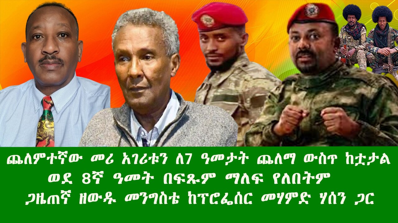 ጨለምተኛው መሪ አገሪቱን ለ7 ዓመታት ጨለማ ውስጥ ከቷታል ወደ 8ኛ ዓመት በፍጹም ማለፍ የለበትም ጋዜጠኛ ዘውዱ መንግስቴ ከፕሮፌሰር መሃምድ ሃሰንጋር