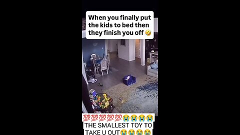 dad celebrates once kids are sleeping