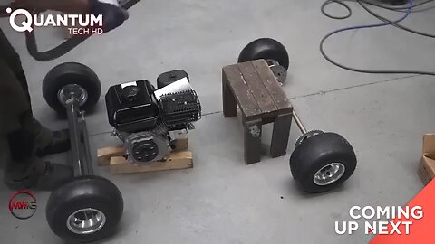 World small car made by person